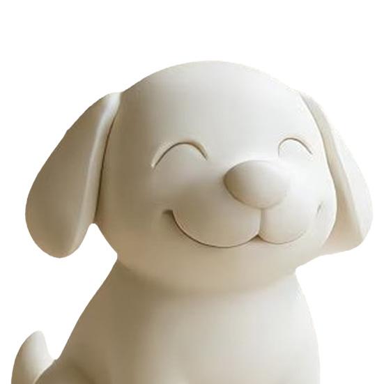 Dog Figurine, 3D Printed Cute Puppy Sculpture, Small Smile Animal Desktop Ornament for Living Room Table Decor, Gifts for Dog Lovers