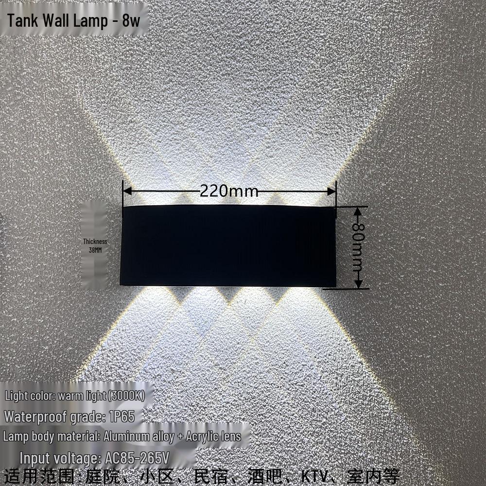 Creative Waterproof Wall Lamp for Living Rooms, Bedrooms, Hallways, and Staircases