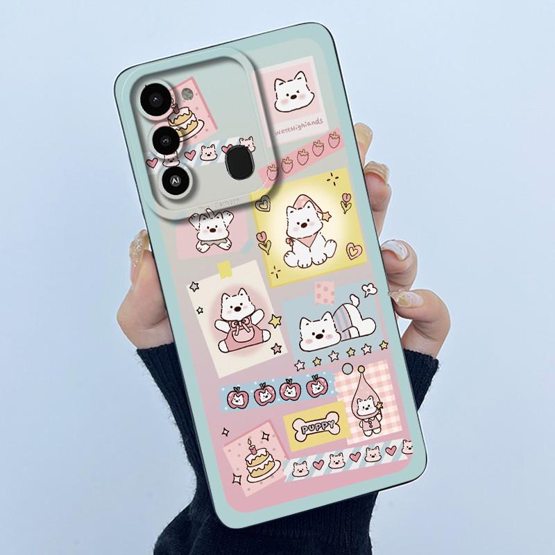 For Tecno Spark 8C Phone Case KG5k KG5j Cute Panda Girls Cats Liquid Silicone Back Cover For Tecno Spark Go 2022 Spark8C Funda