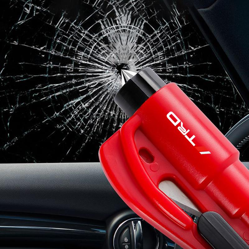 2-in-1 Car Tools Car Safety Hammer Window Breake Life Saving Seat Belt Cutter for Toyota Trd GR Corolla Yaris CHR Avensis Camry Land Cruiser