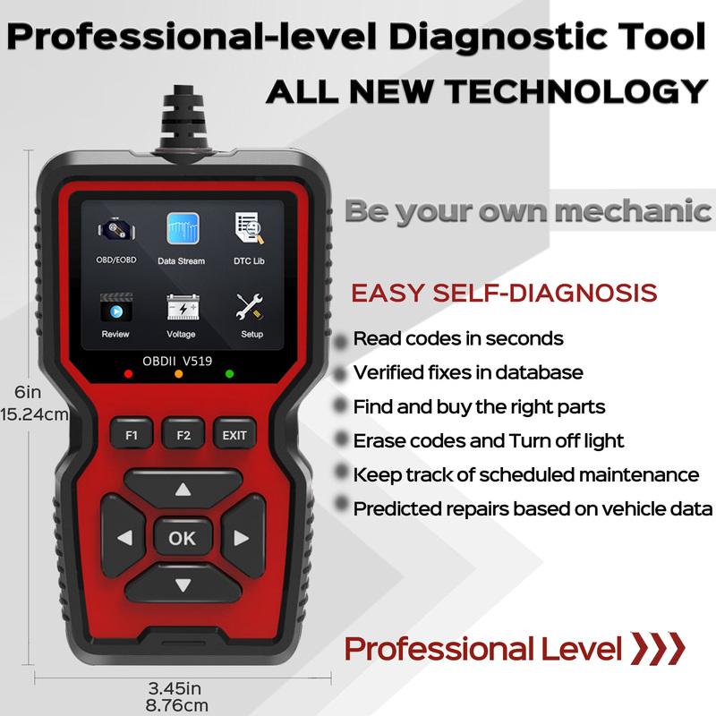 Enhanced OBD2 Scanner Vehicle Code Reader Check Engine Light Fault Reader Diagnostic Scan Tool Automotive OBD II Scanner