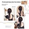 Women's Claw Clip Bow Ribbon Ponytail Braid – Elegant Curly Hair Updo Clip