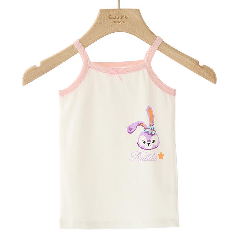 Girls' Cotton Spaghetti Strap Tank Top Sleeveless Base Layer Vest