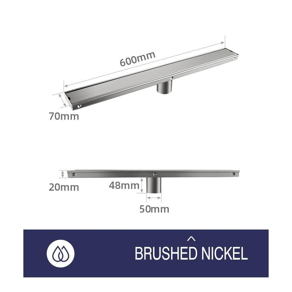 

Аксессуары для ванной комнаты из матового золота, слив для пола, линейный слив для душа, вставка для плитки из нержавеющей стали 304, 60/80/90 см, дезодорант для ванной комнаты