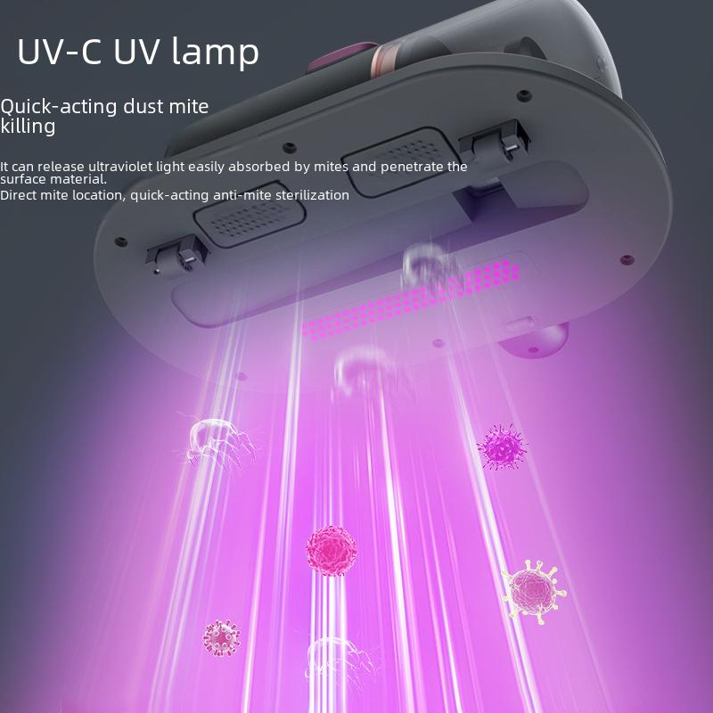 "Jinzheng Handheld Wireless UV Mite Removal Vacuum Cleaner for Beds"