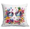 New Summer Glitter Beach Printed Pillow Case Holiday Seaside Tent Cushion Pillow Case