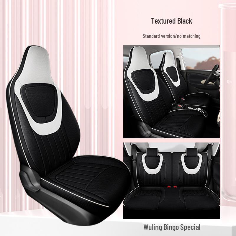 2023 Wuling Bingo Cute Cartoon Car Seat Covers for Women - Winter & All-Season Full Surround Cushion.