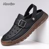 Fashion Men's Large Size38 48 Slip-On Sandals Flat Bottom Casual Slippers Anti-Slip Fashion Summer Man's Footwear Sandalias De Hombre
