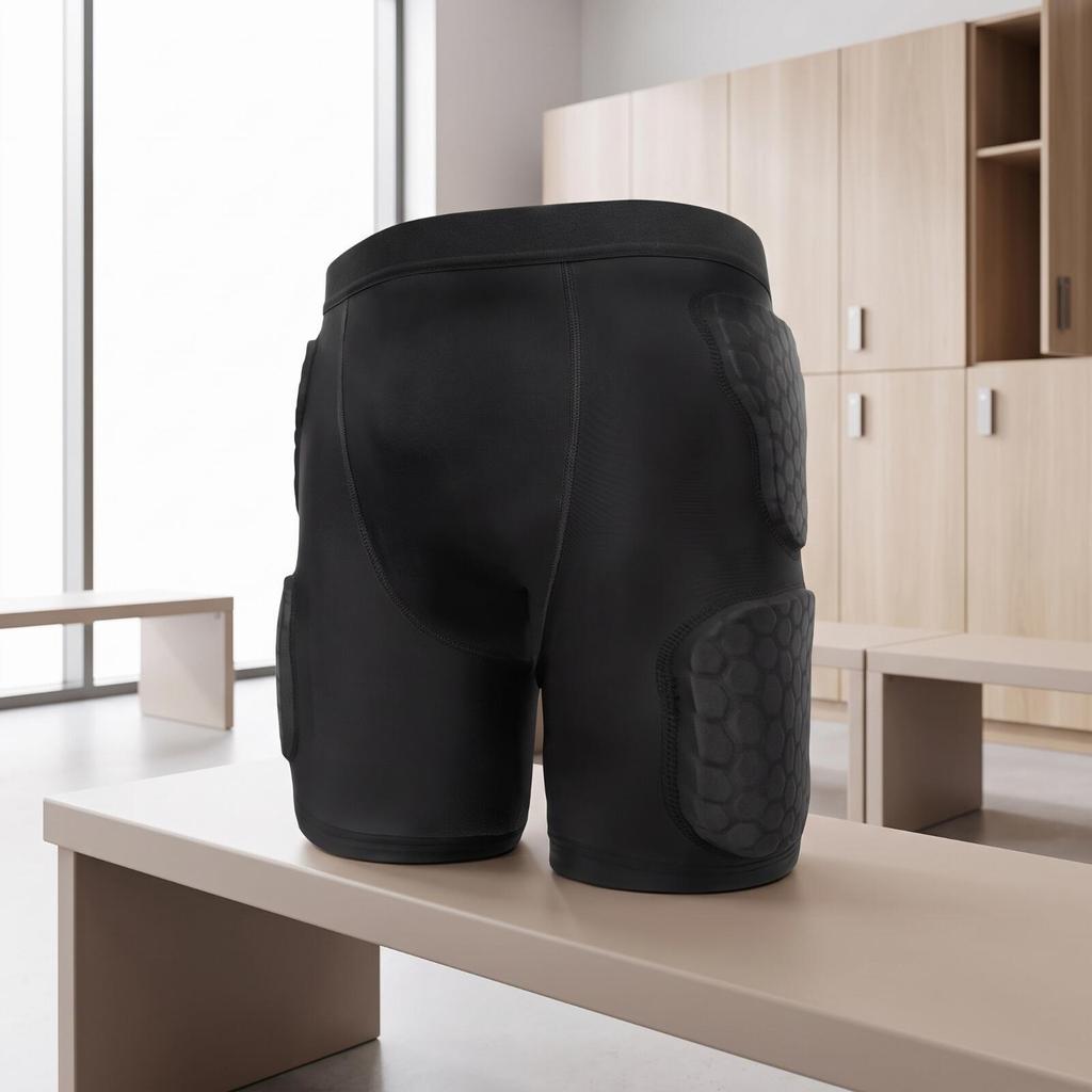 Safety Padded Compression Shorts Elastic for Football