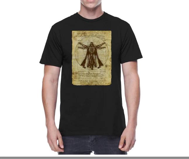 

Star Wars Vitruvian Man Darth Vader Leonardo da Vinci Funny Tee Adult Mens New XL