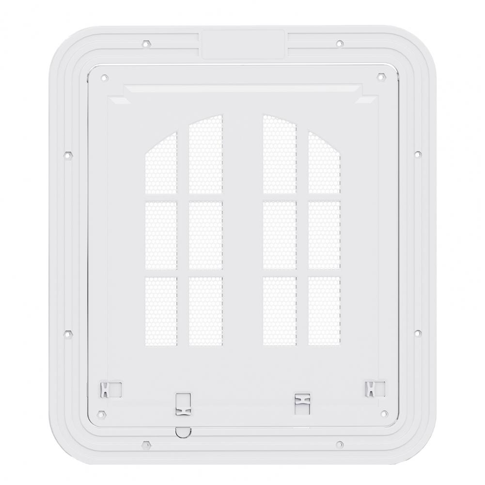 

Magnetic Self-Closing Cat Flap with Lock Multi-Function Pet Door for Screen Doors Small Animals Access Height 29 Width 24cm белый