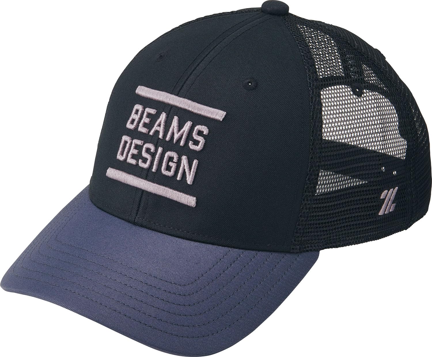 ZETT Бейсбол ZETT от BEAMS Один размер BH79506 Кепка, ДИЗАЙН, Черный/Серый (1915 год), (56-60см),