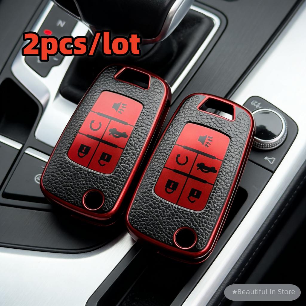 2pcs car key case covers For Chevrolet Equinox Volt Cruze Impala Camaro Garna Yakista AVEO GMC Terrain
