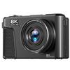 Digital Camera 8K 88MP 18x Zoom Autofocus WiFi Travel Camera with 3 Inch Flip Screen Multiple Filters Fill Light for