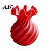 Elegante Schlafzimmer-Tischdekoration 3D-gedruckte spiralförmige Wellen-Vase, Minimalistischer Blumenhalter, Dekorative Vase für frische Blumen oder Trockenblumen,