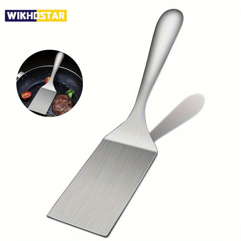 Malá nerezová stěrka, Stěrka na grilování, Obracečka na gril, Malá nerezová lopatka na smažení, Kovová kuchařská lopatka