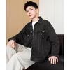 TonLion 2025 Spring Men's Lapel Hem Detail Denim Jacket