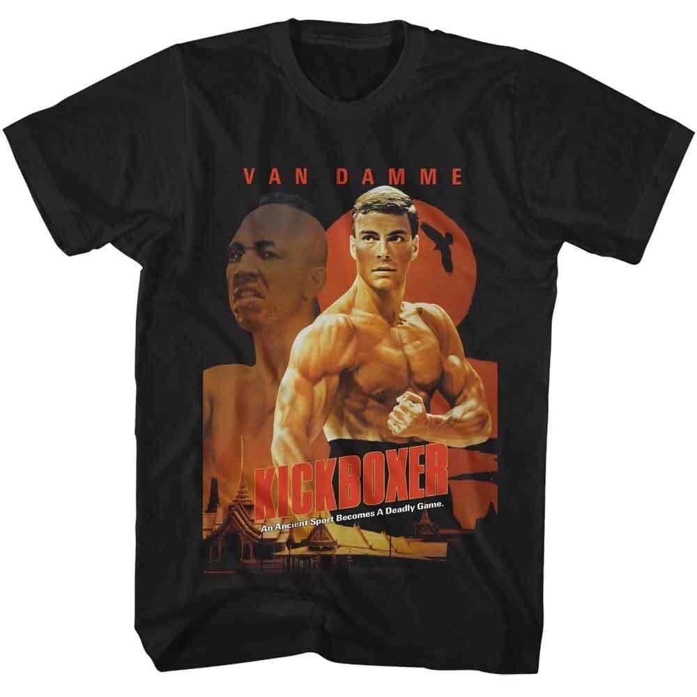 KICKBOXER Movie Adult T-Shirt  VAN DAMME MOVIE POSTER Official Black Cotton Unisex T-Shirt L