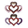 Heart-Shaped Hair Claw Non-slip Teeth Hollow Design Hairpin Large Size Back Head Shower Hair Claw Hair Styling Accessory