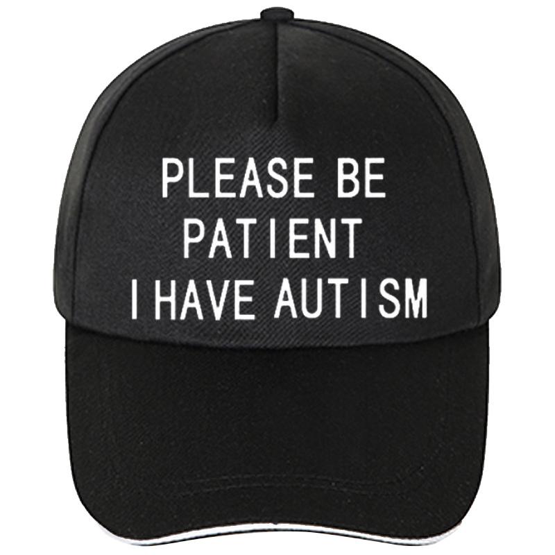 

Please Be Patient I Have Autism letter Trucker casual cap Leisure outdoor Unisex Women baseball Cap Unisex adjustable Sun-Hats One Size
