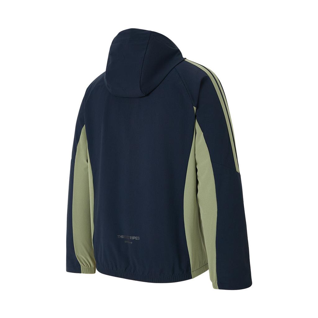 Adidas SS25 Fashion Comfortable Versatile Hooded Jacket Men Jacket Blue KB8509