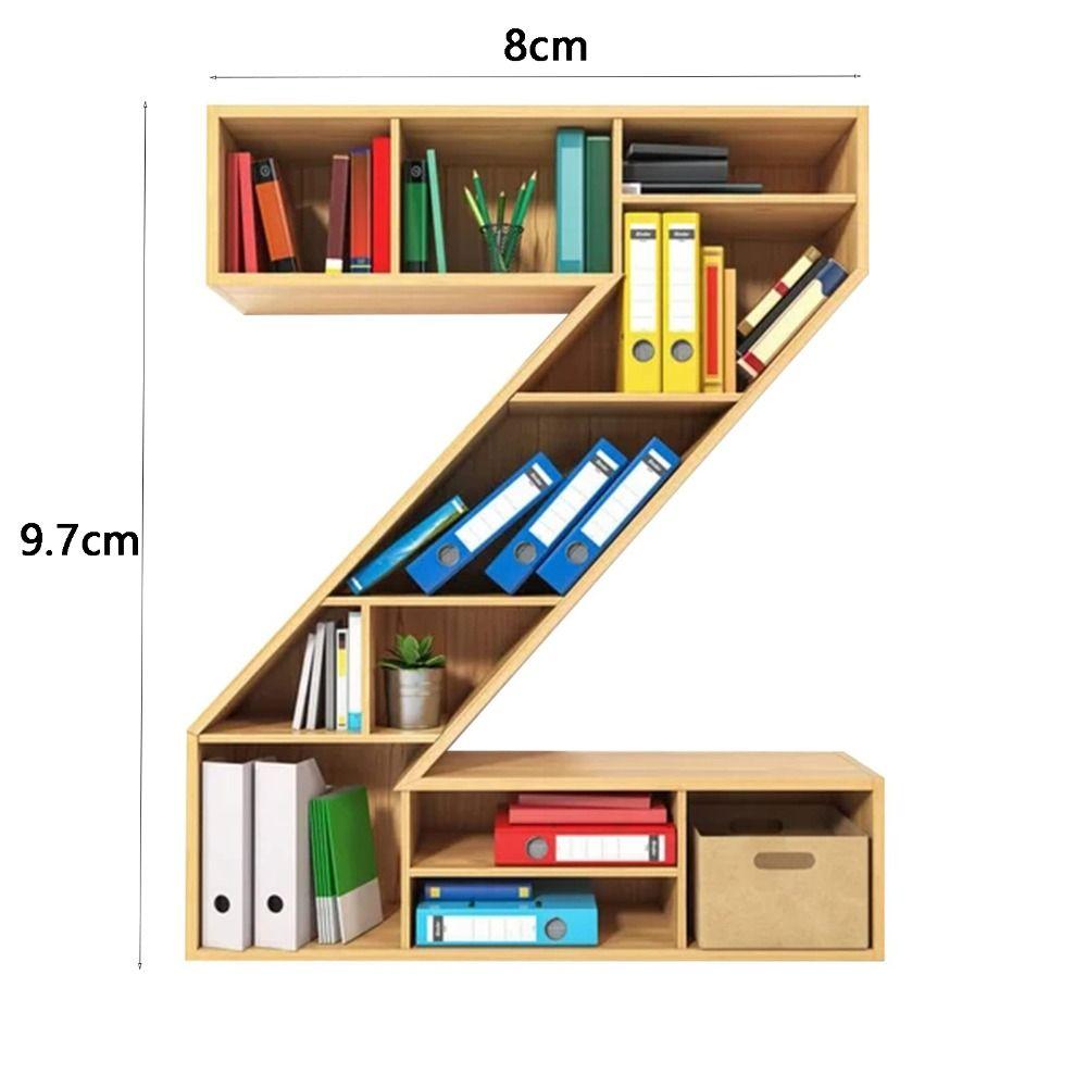 Personalized 26 Letter Bookshelf Pendant Acrylic Hanging Ornament Christmas Tree Decoration  Couple