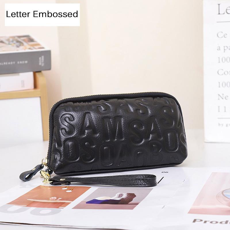 New Snake Embossed Clutch Bag Genuine Leather Women Clutches Diamond Quilted Long Cowhide Wallet Alligator Embossed Phone Purse