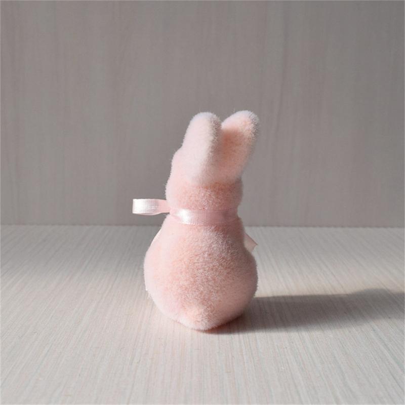 Artificial Moss Rabbit Sculpture With Plush Texture Ideal For Bookshelf Centerpieces Or Gift Decorative Ornament