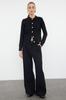 Women's Elegance Style Cardigan Orange Soft Textured Jewel Buttoned Jacket Look Knitwear Cardigan