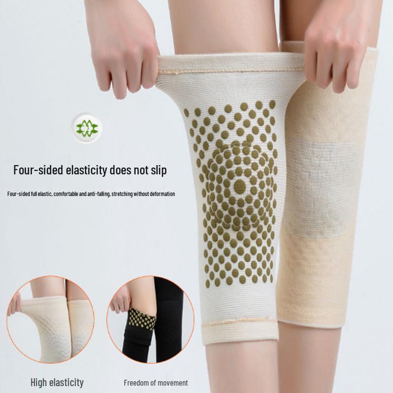 Mugwort Heating Knee Pads: Warm, Non-Slip Leg Warmers for Sports & Cold Weather