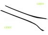 XFVD7 2 Pcs Window Weatherstrip Outer Moulding Trim for Ford Fiesta 2009-2014 Front Windshield Rubber Seal Be8Z5403136A