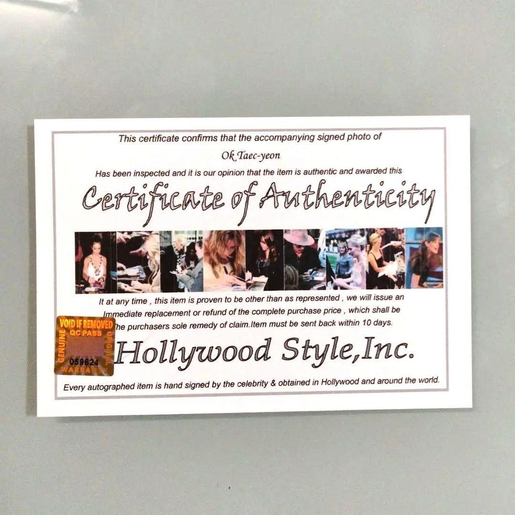 [USED] Sale... Taecyeon autographed 2L size photo Ok Taecyeon, 2pm...