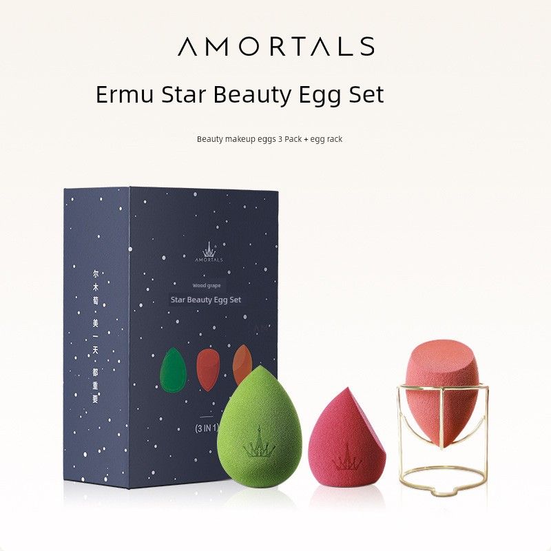 

Unny Beauty Blender Powder Puff Beauty Blender Sponge Wet and Dry Not Easy to Use Smeared Makeup Gourd Beauty Blender Makeup Tools Wood Beauty Eggs