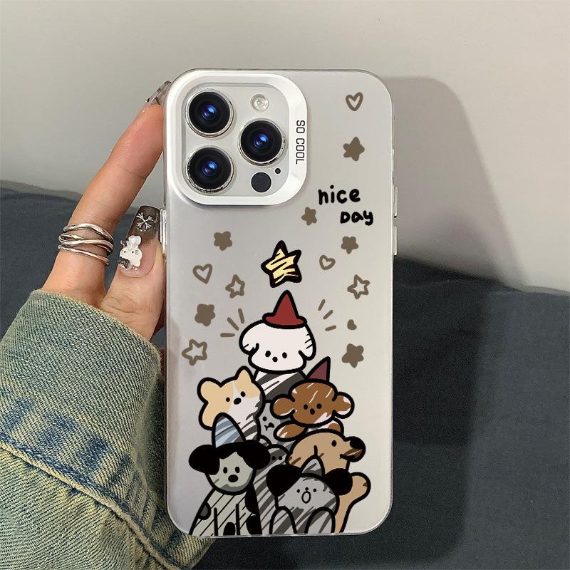 

Silver Star iPhone 16 Pro Max Cartoon Anime Case - IMD Outer Shell for Apple 15/14/13/12 15