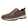 Men'S Fashion Leather Slip Outdoor Hiking Shoes Leisure Sports Hiking Shoes Sneaker Socks For Men
