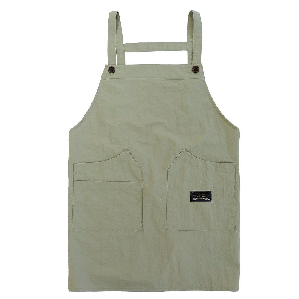 Korean Style Waterproof Waist Apron - Unisex Kitchen & Work Wear with Custom Logo