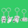 Acrylic Badminton Keychain Cat Play Badminton Badminton Key Chains  Sports Athlete Fans Gifts