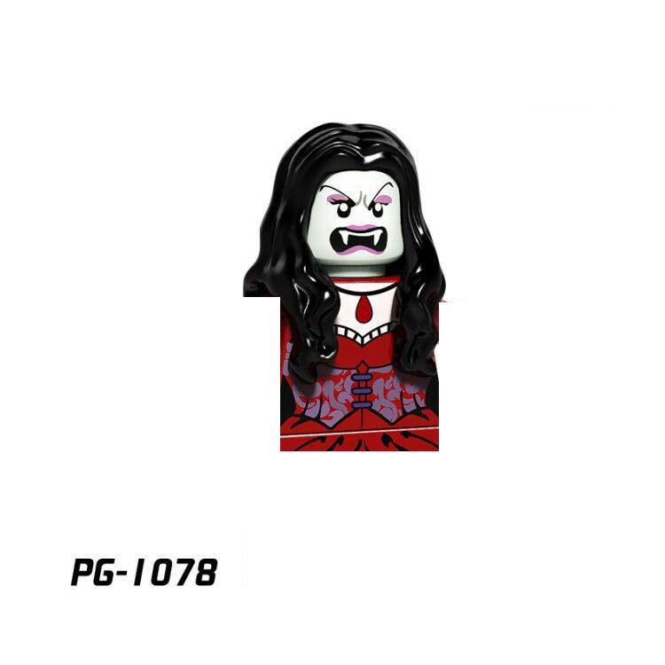 Classic Horror Series Figure Dolls Mini Building Blocks Set Halloween Dress-Up Role Play Collection Gift Toy