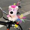 Kawaii West Highland Terrier Welpen Plüschtier Cartoon Magnetische Stoffpuppen Motorrad Elektrofahrrad Rückspiegel Anhänger Dekor