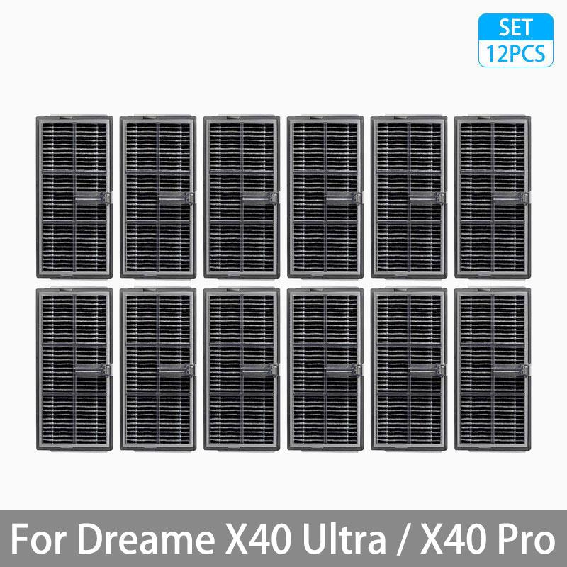 For Dreame X40 Ultra / X40 Pro Accessories Rubber Main Side Brush Mop Cloth Dust Bag HEPA Filter Robot vacuum Replacement Parts