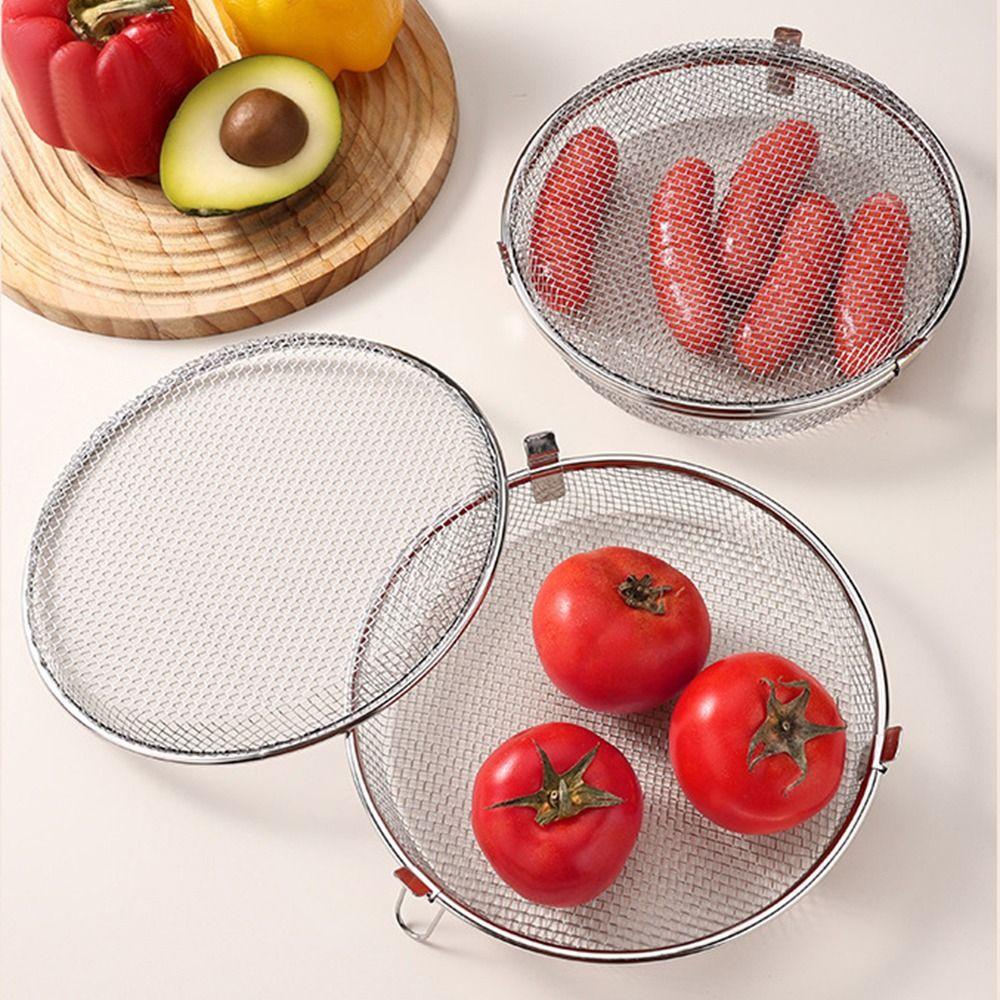 Quickly Drain Oil Airfryer Basket Stainless Steel Food Storage Baskets Air Fryer Accessory