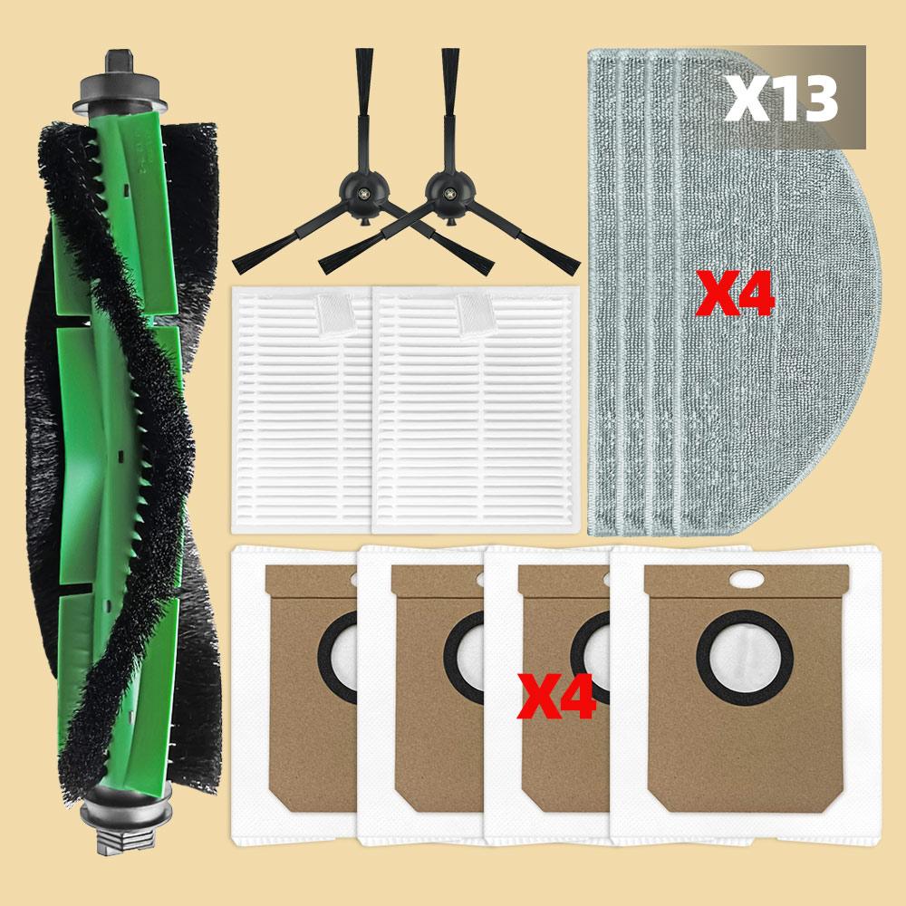 Fit For Conga 8490 Ultimate / 7490 Ultimate Vacuum Parts MainRoller Side Brush Dust Bag Mop Cloth Pads Filter Hepa Accessories