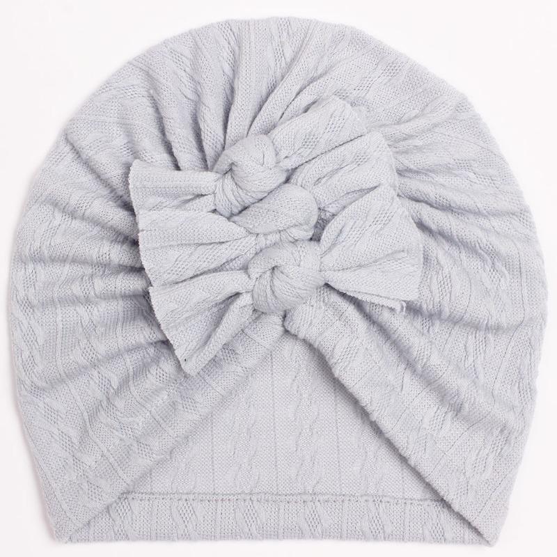 New Baby Bag Hat, Baby Solid Color Pattern Bow Hat, Children's Indian Hat