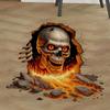 Halloween Wall Stickers 3D Effect Broken Wall Zombies Broken Wall Floor Stickers Pvc Self-adhesive Bedroom Living Room Horror
