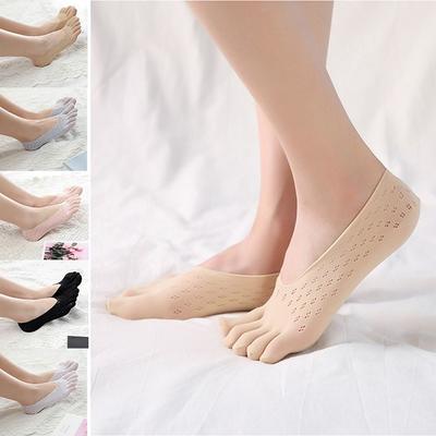 Invisible Thin Women's Split Toe Socks Five Finger Socks Projoint Antibunions Health Sock Mesh