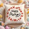 Mother'S Day Cushion Cover Plush Fabric Soft Double-Sided Printed Sofa Warm Winter Home Gift Pillow Case