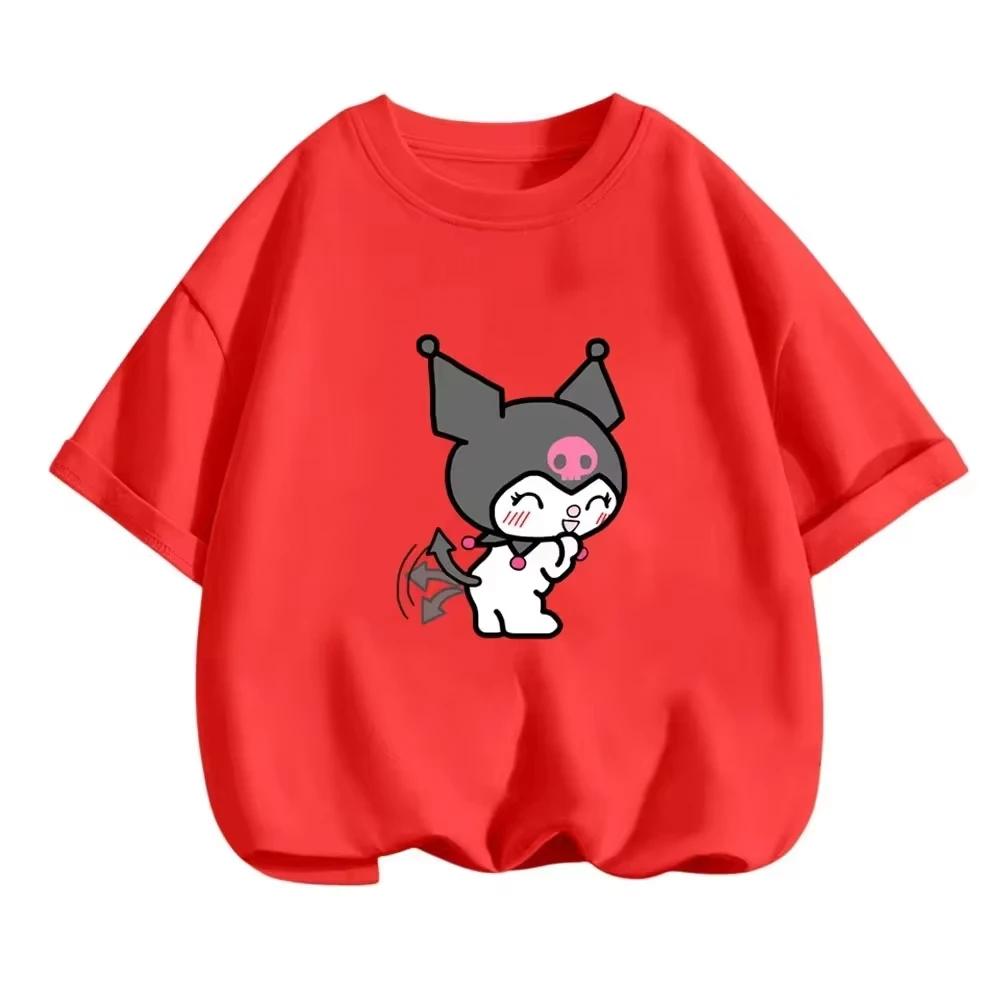 2026 Summer Womens Tshirt Cute Modern Black Rice Printed Pure Cotton Round Neck Womens Tshirt Casual Y2K Trendy Top