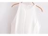 Spring 2025 Women's European & American Style Slim Halter Neck Swing Dress