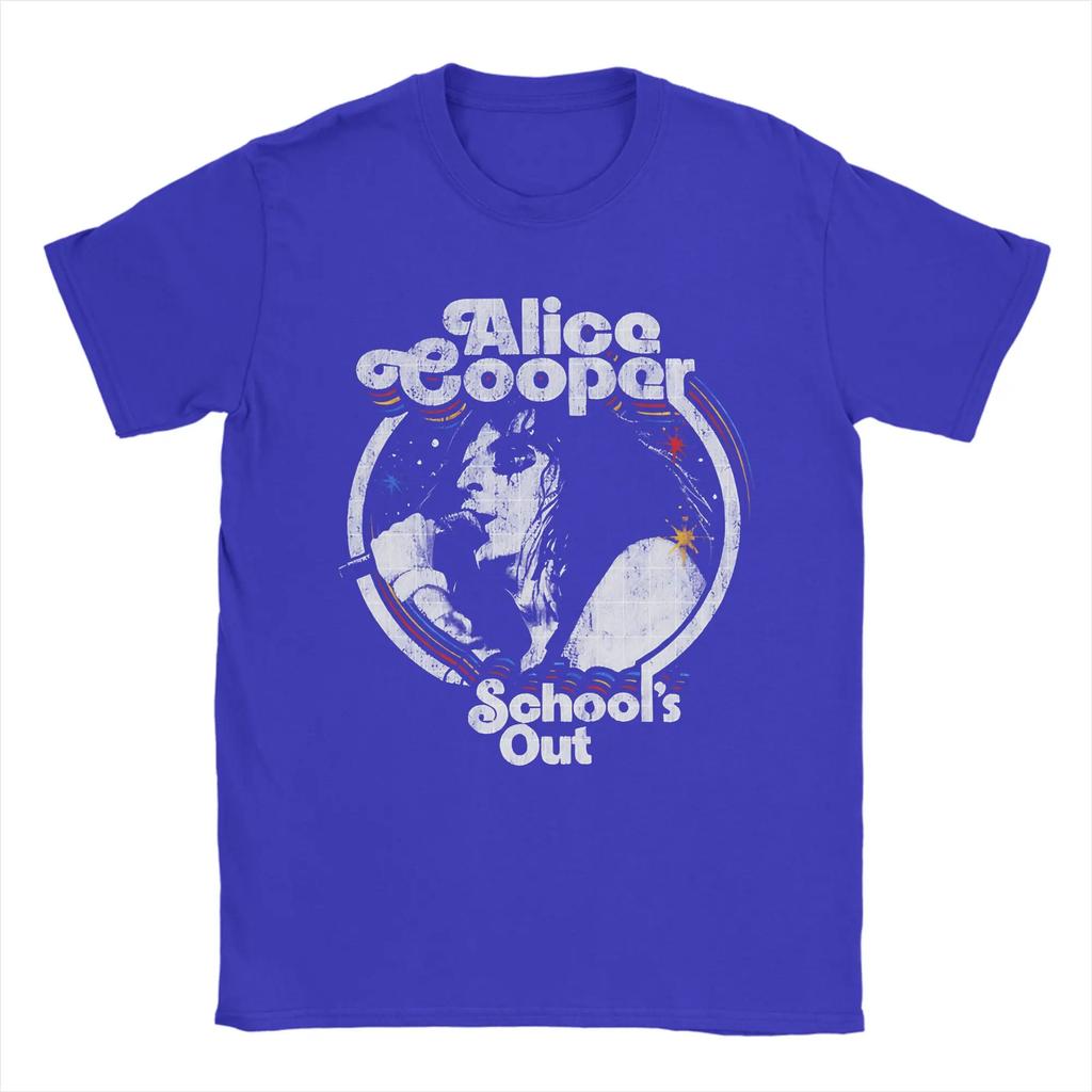 Alice Cooper Band T-Shirt Strand Freizeit T-Shirts Herren Baumwolle Rundhals S4XL Kleidung Kurzärmelige Vintage Oberteile