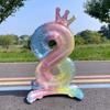 1pcs 32inch Standing Rainbow Digital Balloon Gradient Colorful Crown Aluminum Foil Balloon Birthday Party Baby Shower Decor